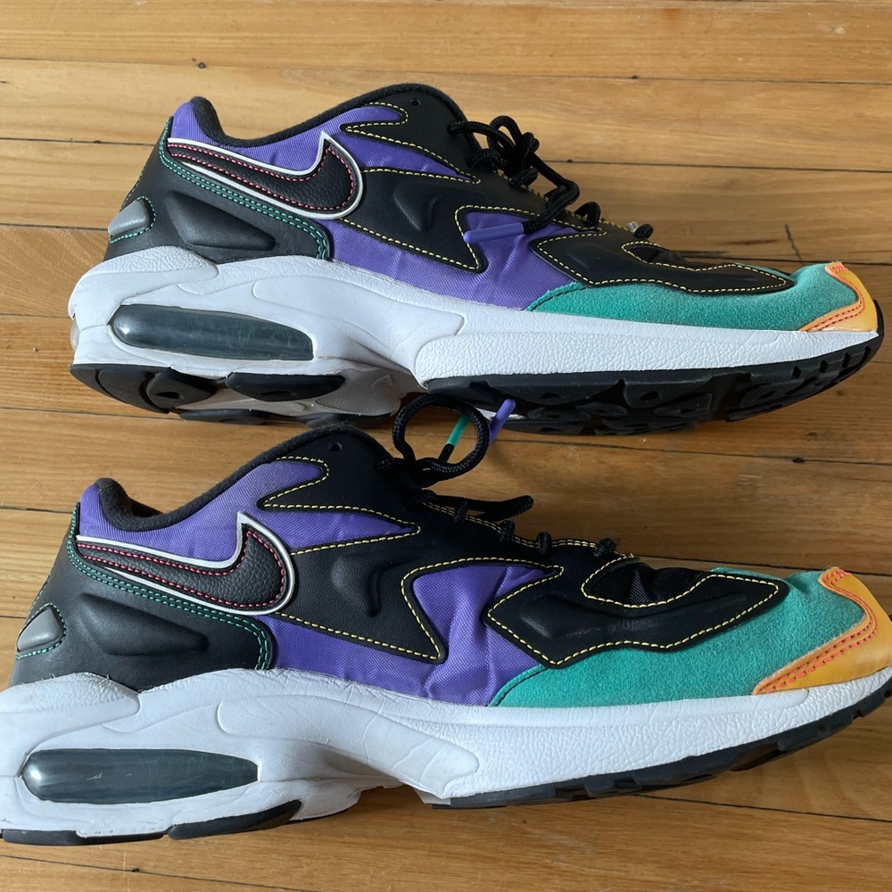 Nike Air Max2 light black contrast stitching sneakers-size 10.5